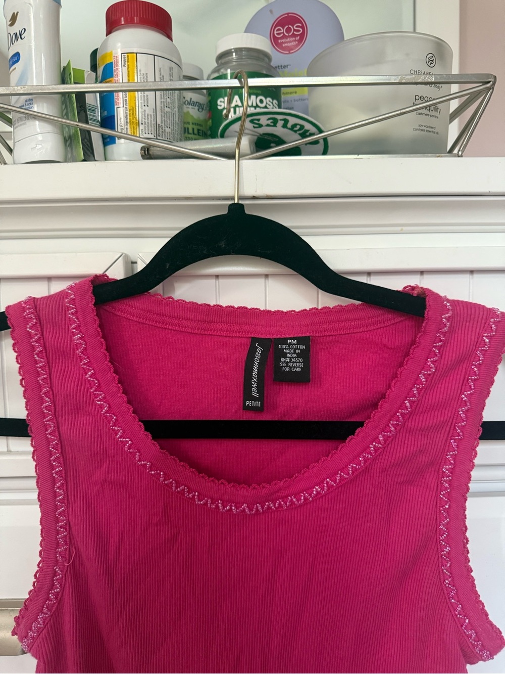 Vintage Y2K, 100% cotton, embroidered tank top